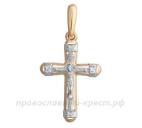 Крест с бриллиантами (золото 585) - арт. 11-0501