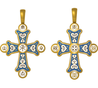 Крест нательный - Хризма. Монограммы Евангелистов - арт. 19.006 