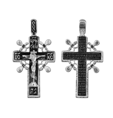 Крест нательный (православный) серебро 925 - арт. 3293
