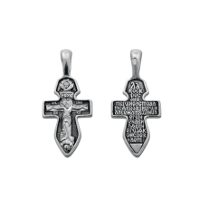 Крест нательный (православный) серебро 925 - арт. 3345