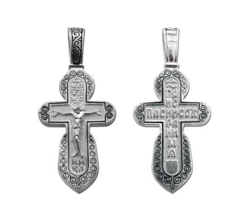 Крест нательный (православный) серебро 925 - арт. 3351