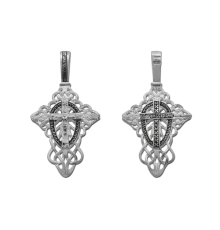 Крест нательный (православный) серебро 925 - арт. 3352