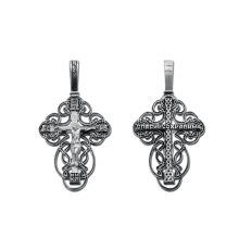 Крест нательный (православный) серебро 925 - арт. 3353