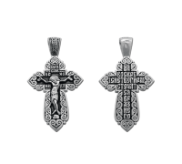 Крест нательный (православный) серебро 925 - арт. 3356