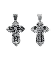 Крест нательный (православный) серебро 925 - арт. 3356