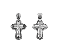 Крест нательный (православный) серебро 925 - арт. 3374