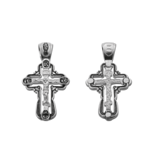 Крест нательный (православный) серебро 925 - арт. 3374