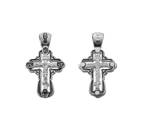 Крест нательный (православный) серебро 925 - арт. 3374