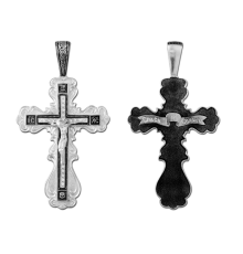 Крест нательный (православный) серебро 925 - арт. 3387