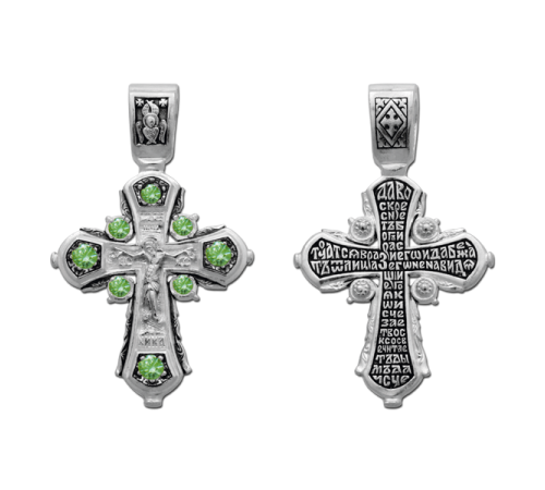 Крест нательный (православный) серебро 925 - арт. 3388