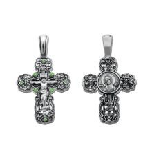 Крест нательный (православный) серебро 925 - арт. 3389