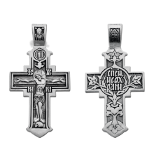 Крест нательный (православный) серебро 925 - арт. 3390
