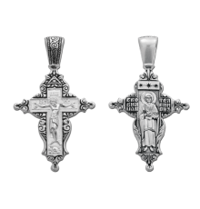 Крест нательный (православный) серебро 925 - арт. 3398