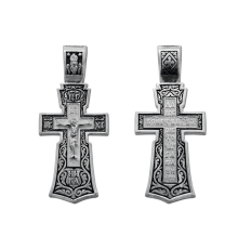 Крест нательный (православный) серебро 925 - арт. 3405