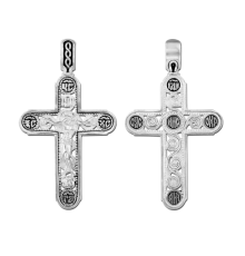 Крест нательный (православный) серебро 925 - арт. 3423