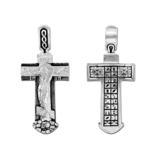 Крест нательный (православный) серебро 925 - арт. 3430