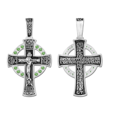 Крест нательный (православный) серебро 925 - арт. 3431