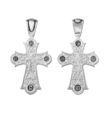 Крест нательный (православный) серебро 925 - арт. 3432