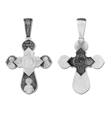 Крест нательный (православный) серебро 925 - арт. 3434