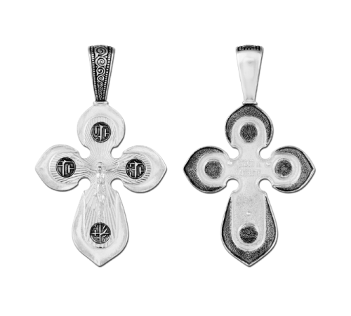 Крест нательный (православный) серебро 925 - арт. 3435