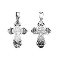 Крест нательный (православный) серебро 925 - арт. 3459