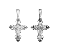 Крест нательный (православный) серебро 925 - арт. 3462 Крест нательный (православный) серебро 925 - арт. 3462