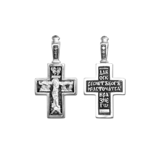 Крест нательный (православный) серебро 925 - арт. 3470
