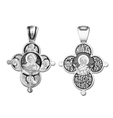 Крест нательный (православный) серебро 925 - арт. 3474