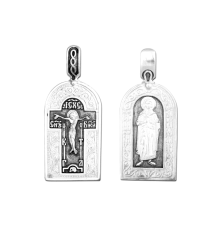 Крест нательный (православный) серебро 925 - арт. 3475