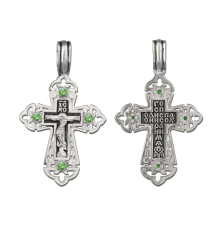 Крест нательный (православный) серебро 925 - арт. 3476