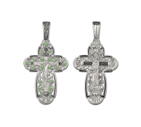 Крест нательный (православный) серебро 925 - арт. 3479