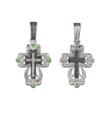 Крест нательный (православный) серебро 925 - арт. 3481