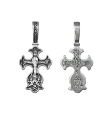Крест нательный (православный) серебро 925 - арт. 3483