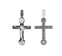 Крест нательный (православный) серебро 925 - арт. 3484