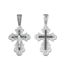 Крест нательный (православный) серебро 925 - арт. 3496