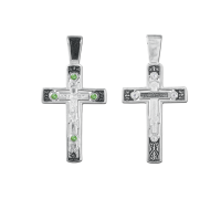 Крест нательный (православный) серебро 925 - арт. 3497 Крест нательный (православный) серебро 925 - арт. 3497