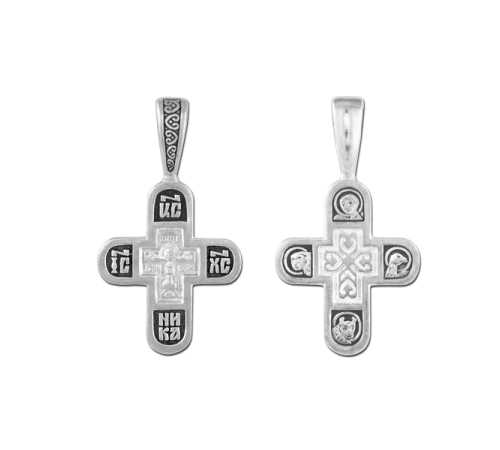 Крест нательный (православный) серебро 925 - арт. 3499