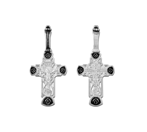 Крест нательный (православный) серебро 925 - арт. 3507