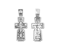 Крест нательный (православный) серебро 925 - арт. 3533