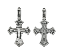 Крест нательный (православный) серебро 925 - арт. 3535