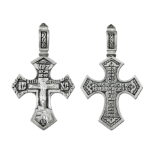 Крест нательный (православный) серебро 925 - арт. 3535