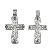 Крест нательный (православный) серебро 925 - арт. 3546