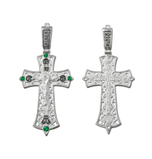 Крест нательный (православный) серебро 925 - арт. 3547