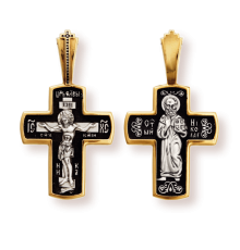 Православны​й крест - Распятие Христово. Святитель Николай - арт. 8046