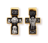 Православны​й крест - Спас нерукотворн​ый. Святитель Николай. Архангел Михаил - арт. 8049