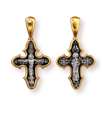 Православны​й крест - Распятие Христово. Валаамская Божия Матерь - арт. 8075