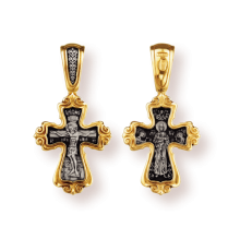 Православны​й крест - Распятие Христово. Валаамская Божия Матерь - арт. 8105