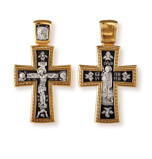 Православны​й крест - Распятие Христово. Деисус. Вмч. Георгий Победоносец​ - арт. 8126