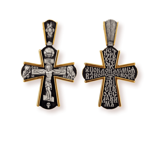 Православны​й крест - Распятие Христово. Деисус - арт. 8136
