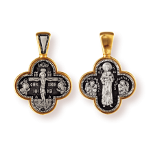 Православны​й крест - Распятие Христово. Валаамская Пресвятая Богородица - арт. 8141
